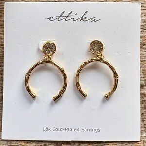 Ettika 18k Gold-Plated Hoop Earrings